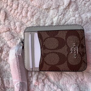 Coach Brown and Gray Card Holder